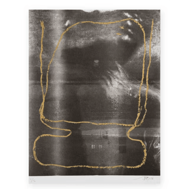 "Altri Corpi" by Italian artist 108 (Guido Bisagni), an abstract screenprint from our art gallery rome selection.