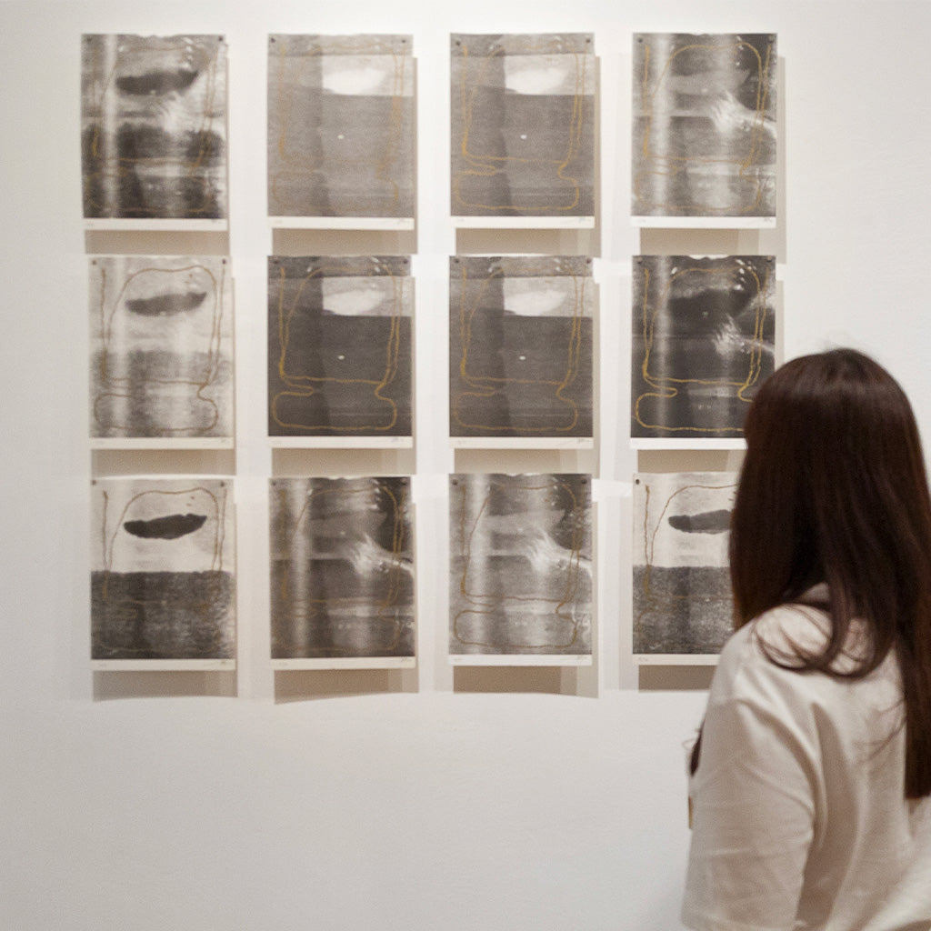 "Altri Corpi" di Guido Bisagni, un'opera di abstract art su carta in edizione limitata.