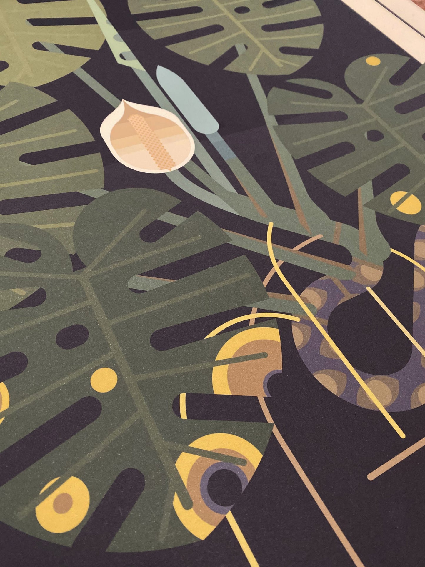 Monstera screen print, Varsi Art & Lab