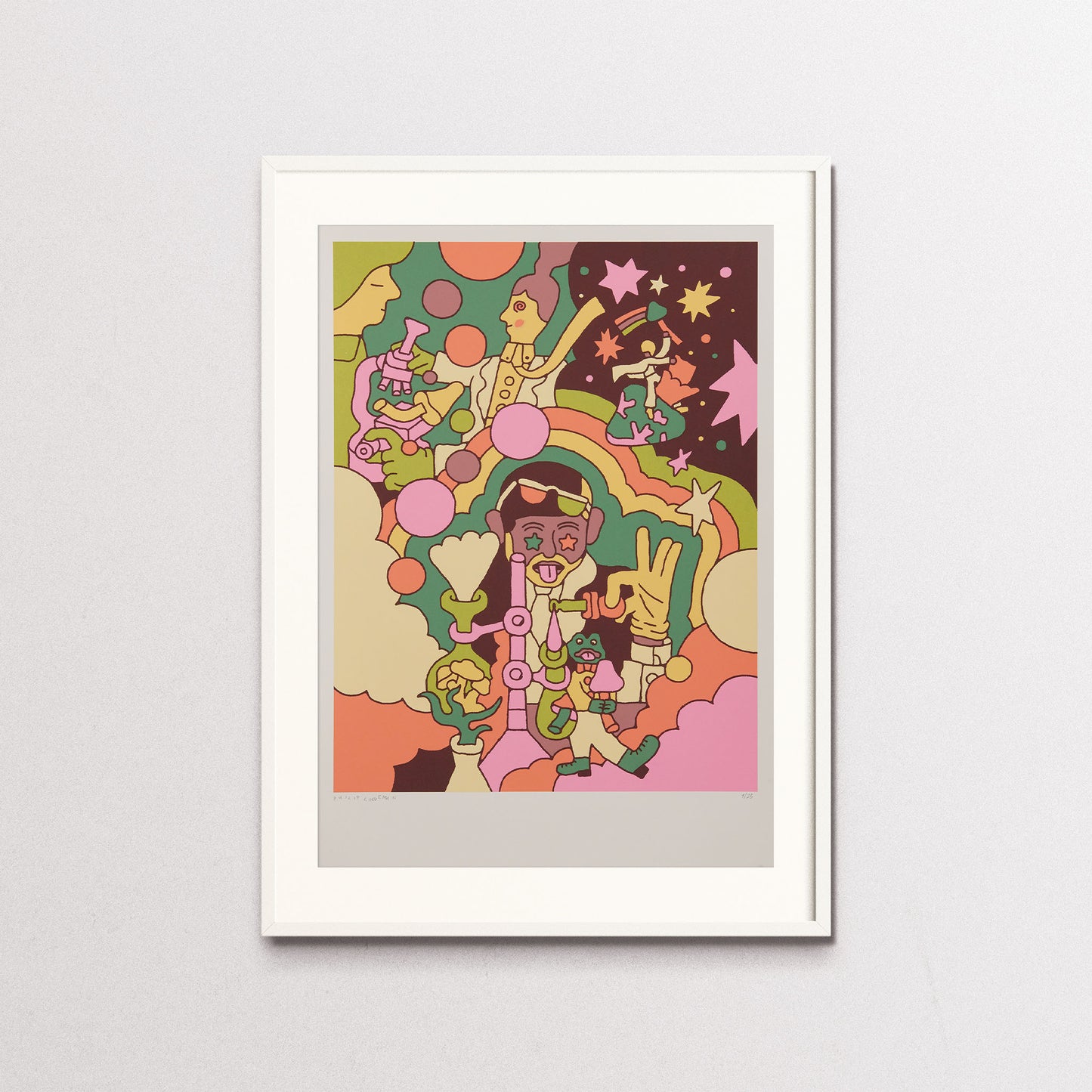 Shroom Shop by Philip Lindeman - white frame
