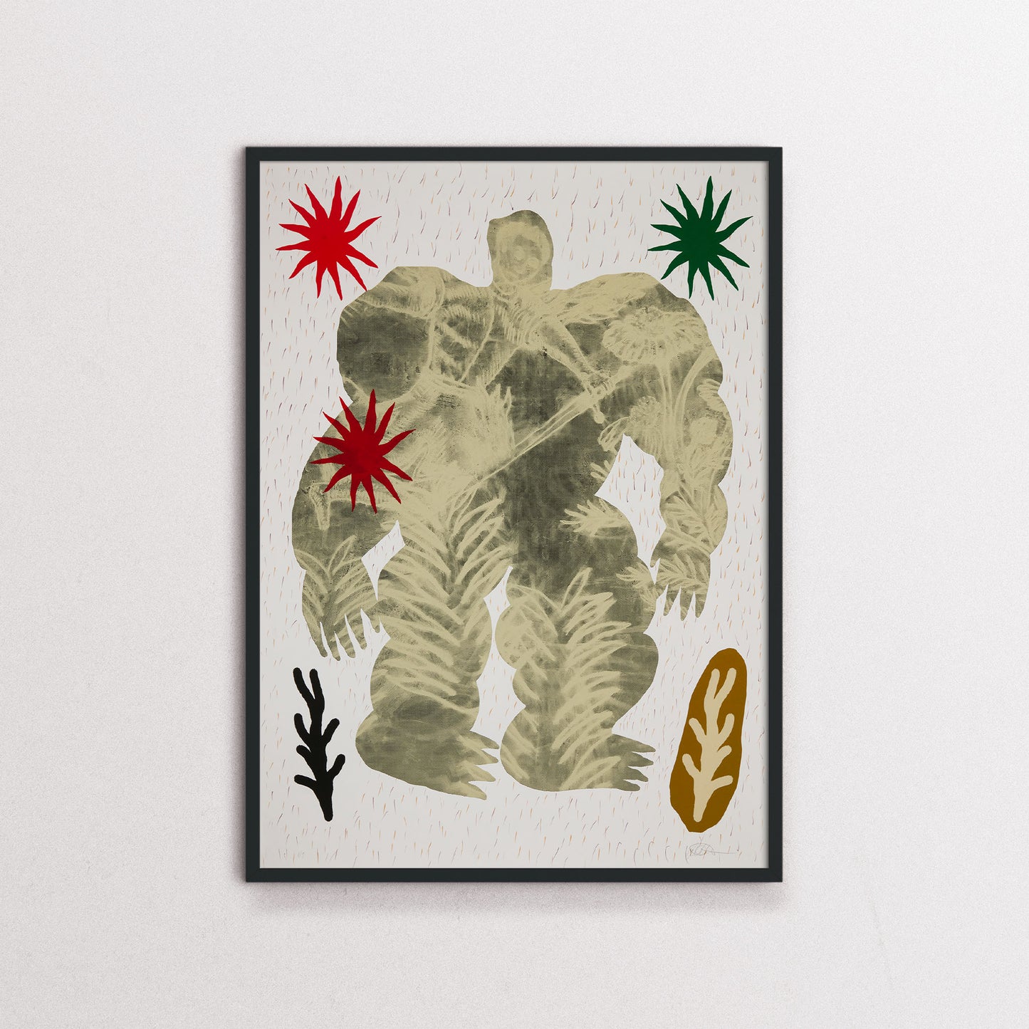 André The Giant IV -black frame