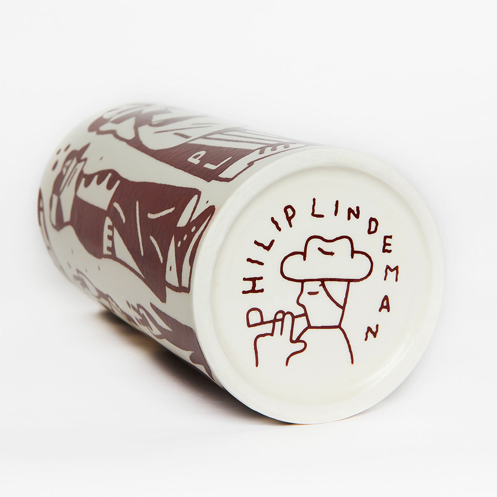 A unique hand-painted ceramic by Philip Lindeman: "Verdis Quo I", available as a one-of-a-kind artwork at the Galleria Varsi art shop.