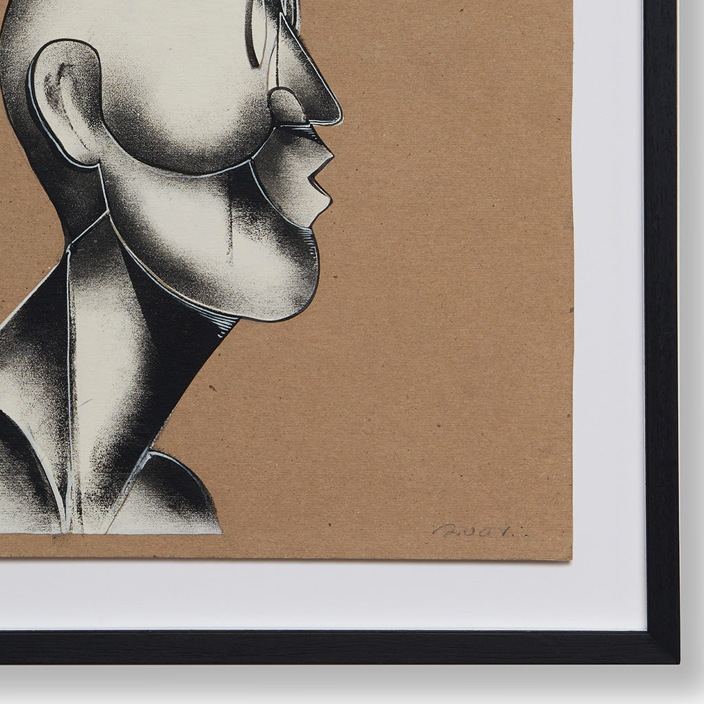 Mega Phone Head painting: Acrylic, Giacomo Bufarini.