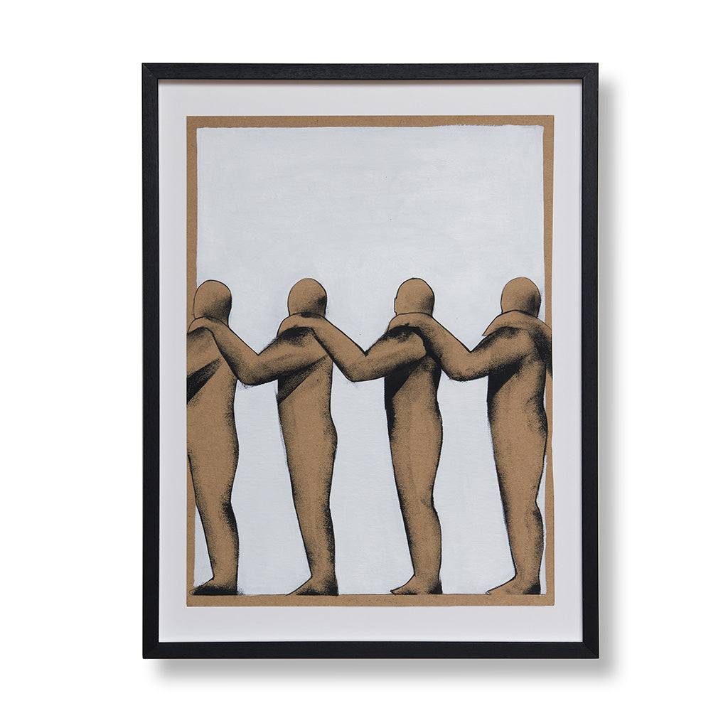 Numerologia Araba 012 II - Run - Acrylic on cardboard