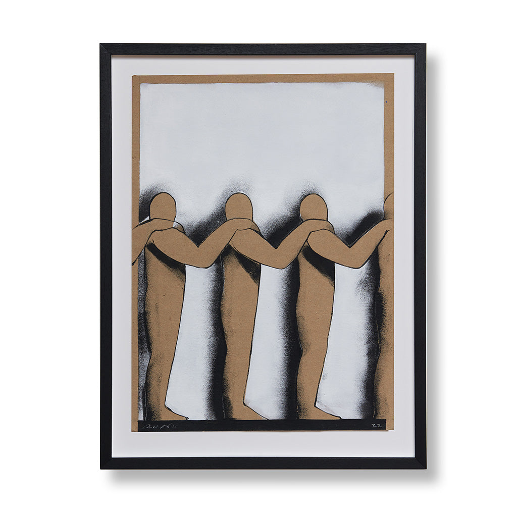 Numerologia Araba 012 - Run - Acrylic on cardboard