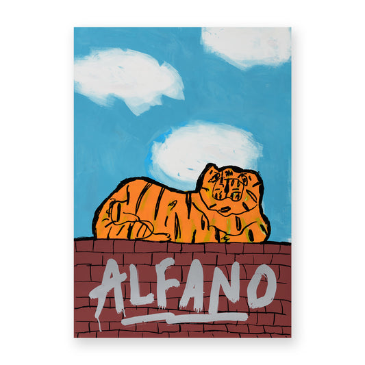 "Tigre Urbana" by Roberto Alfano, screen print monotype