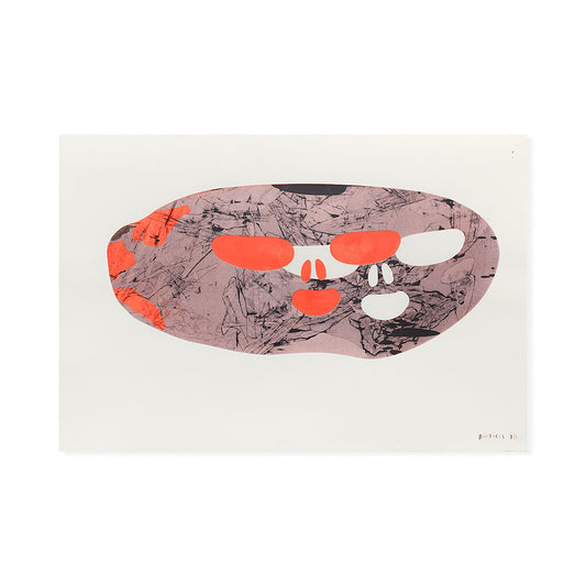 "Mappamondo" di Giorgio Bartocci, una serigrafia monotipo su carta in vendita da Galleria Varsi.