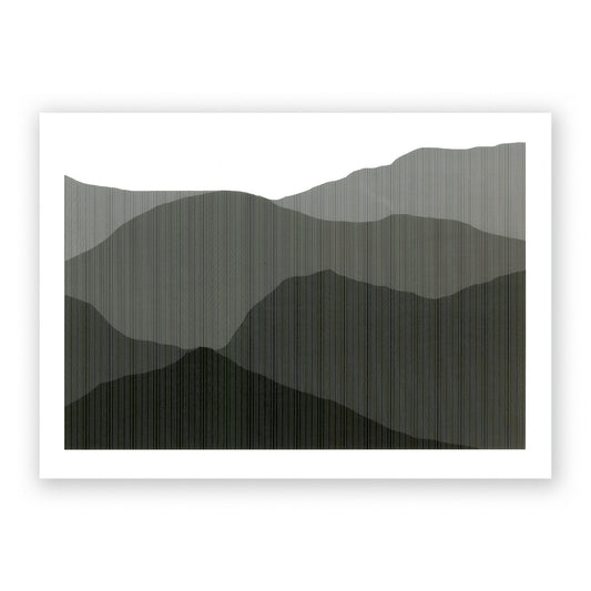Roberto Ciredz: 'Mathematic View - Positive' screen print.