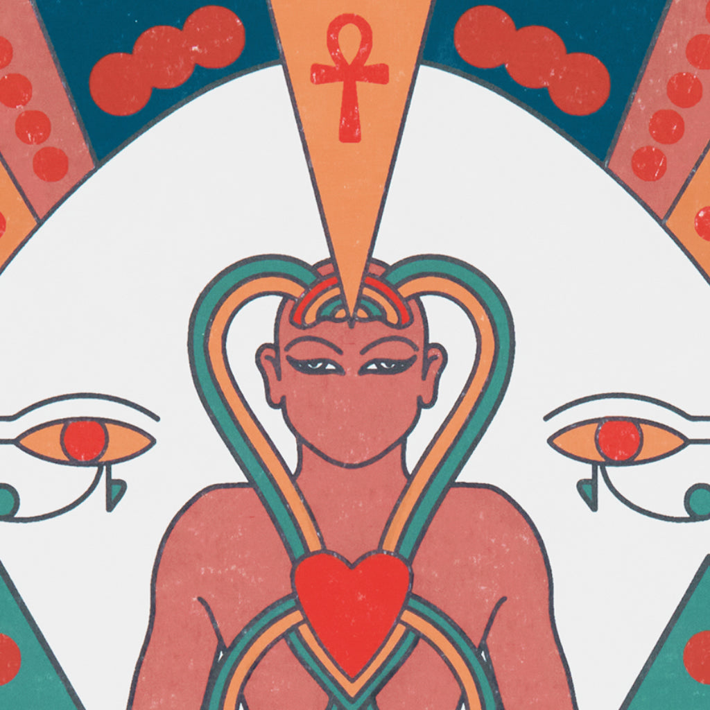 Adonai print: 6-layer screen print, unique.