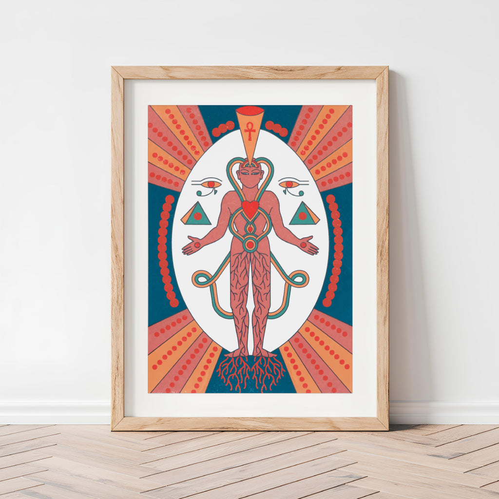 Spiritual art: Cloditta, divine connection.
