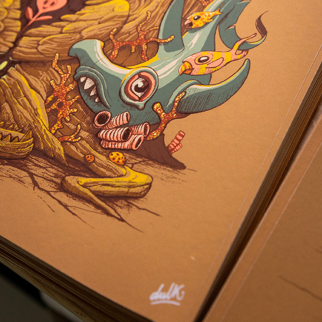 Contemporary print: DULK, Mexican culture.