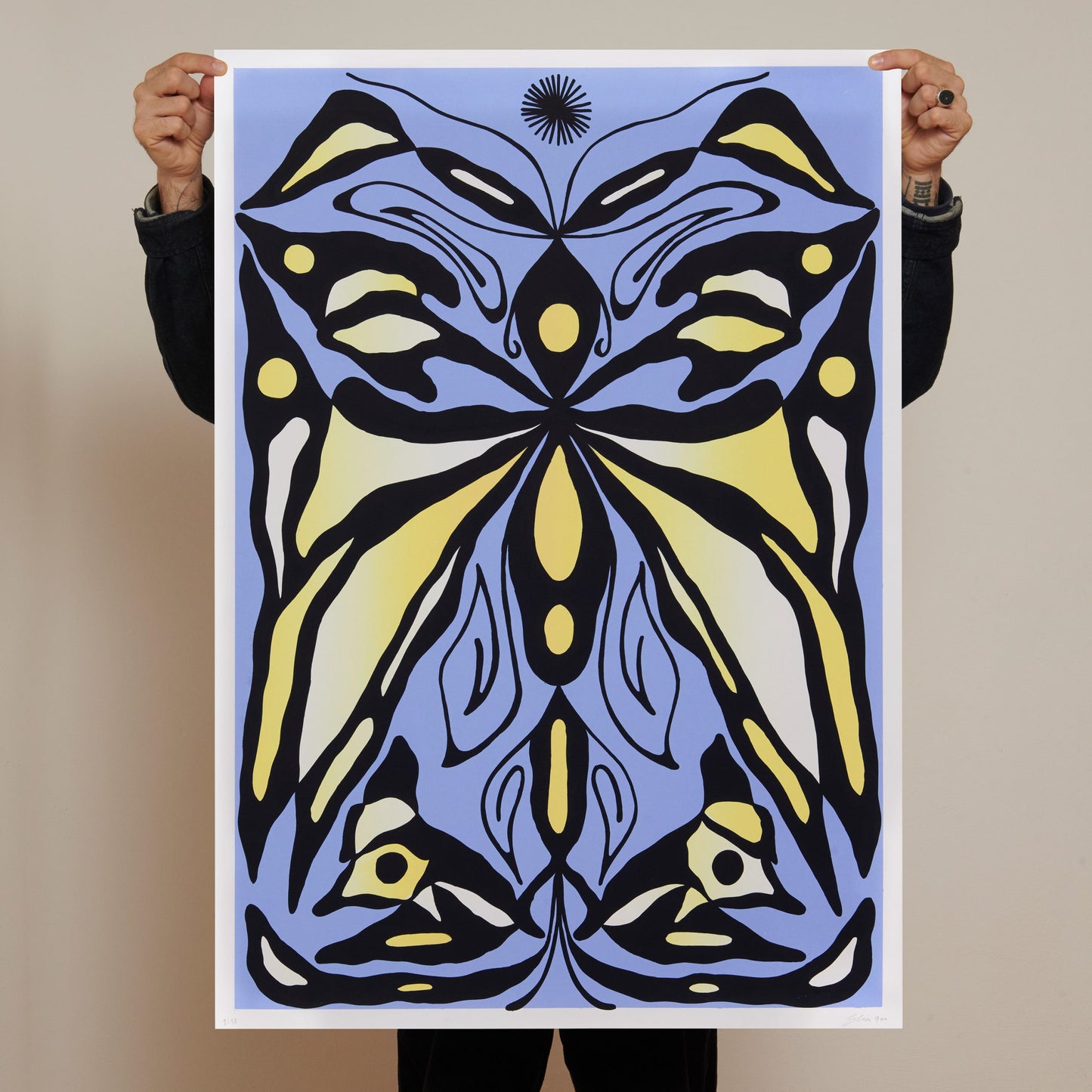 Foschia print: 3-layer screenprint, unique.