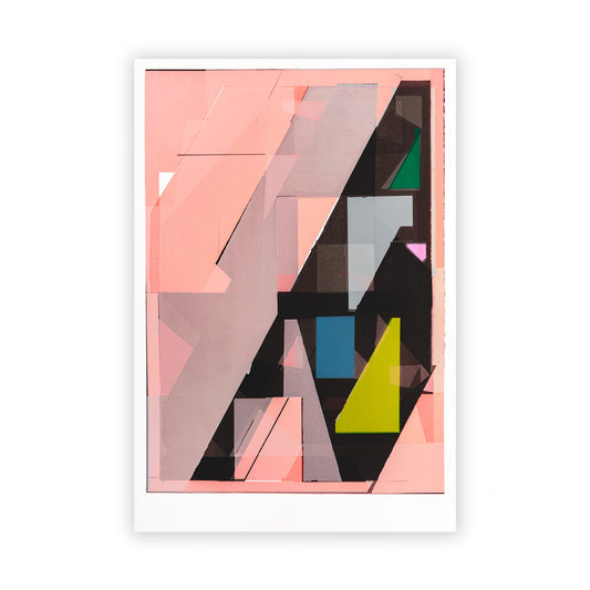 Jeroen Erosie 'Perpetual Masquerade III': Screen print, abstract.