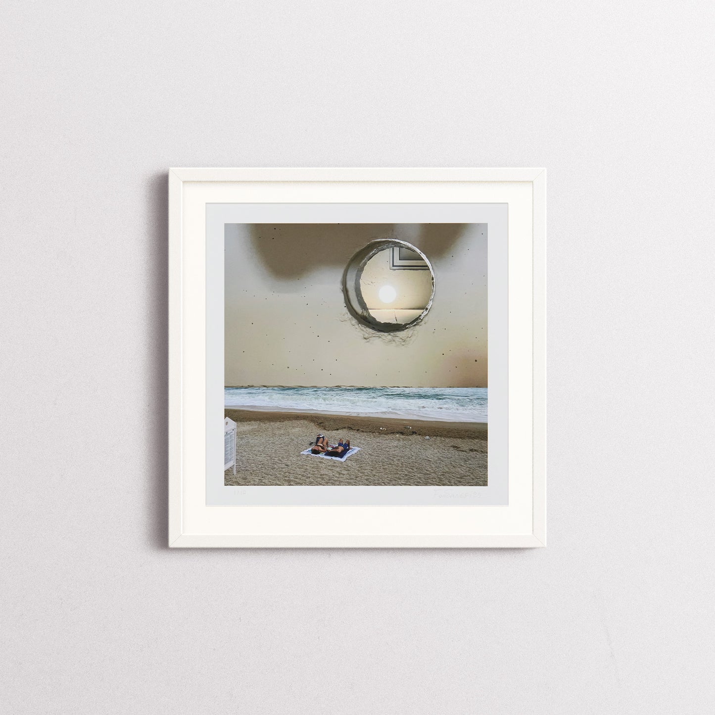 UNTITLED XI by fontanesi, giclée print with white frame