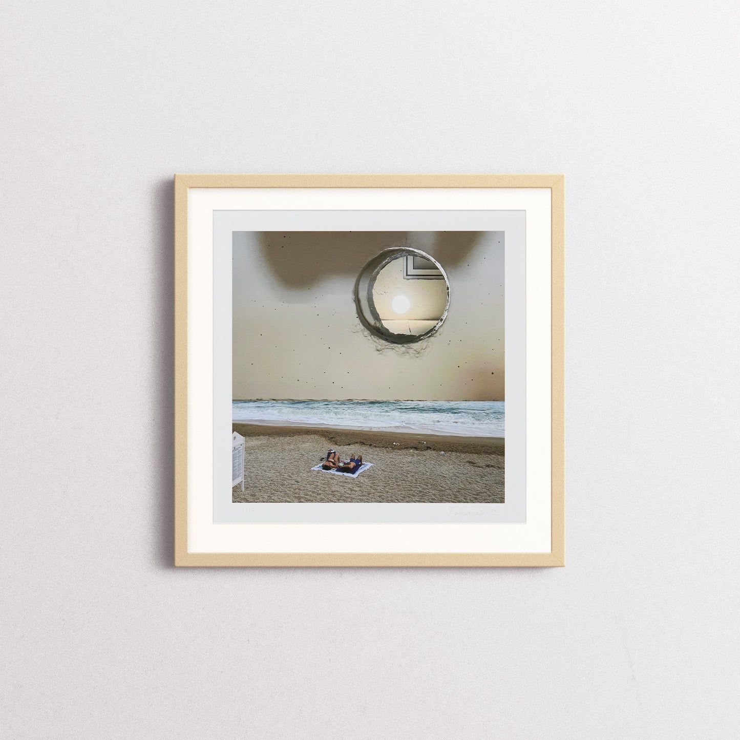 UNTITLED XI by fontanesi, giclée print with wooden frame