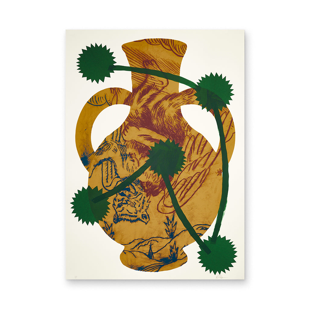 Matteo Giuntini 'Cocci I': Screen print monotype.