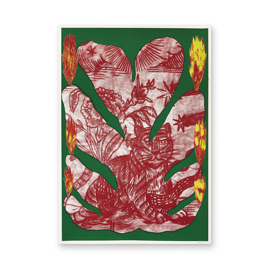 Lingua (Il sogno diurno di Bartolomeo) - Matteo Giuntini Screen print
