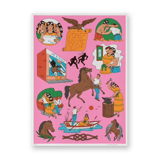 Ines & Eddie - Luke Pelletier - Screen Print
