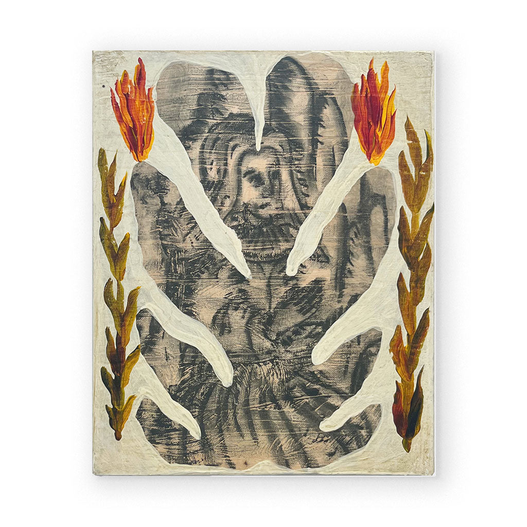 Matteo Giuntini 'Allora ti Conosco': Mixed media canvas.