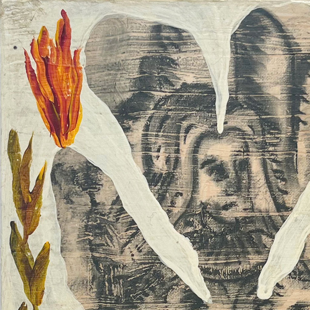 Contemporary art: Anthropomorphic painting, nature theme.