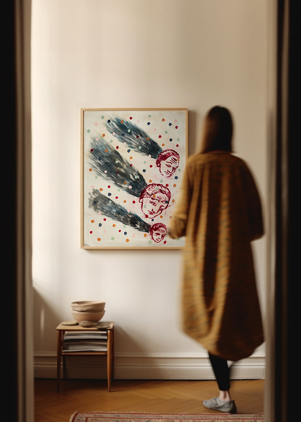 Abstract art: 'Appunti Inutili V', fluid strokes.