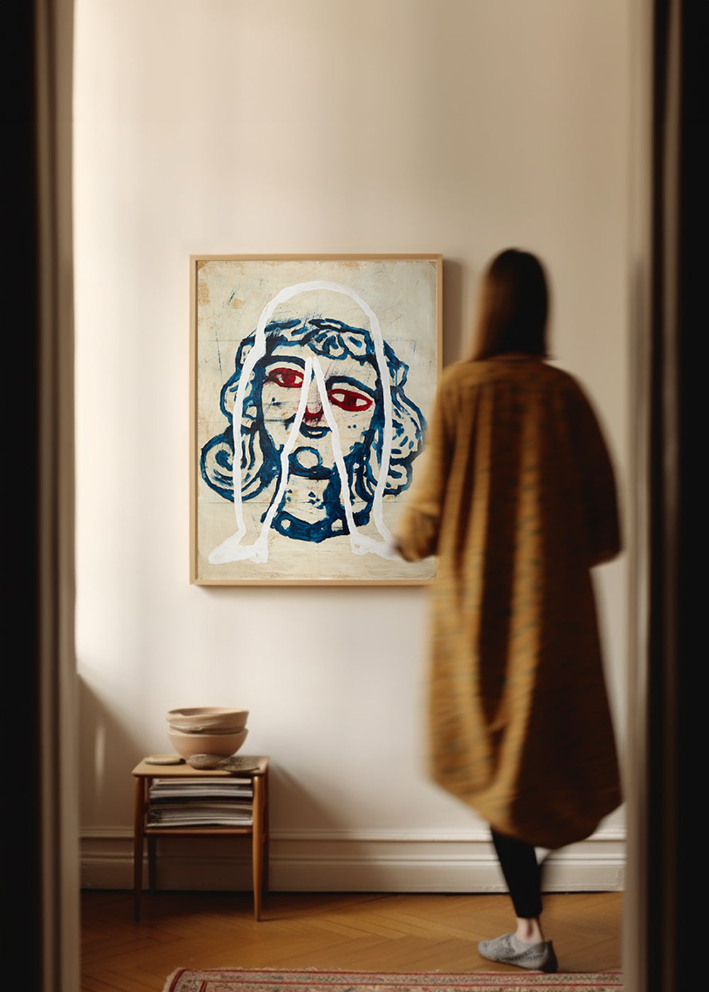 Mixed media art: Giuntini, grotesque themes.