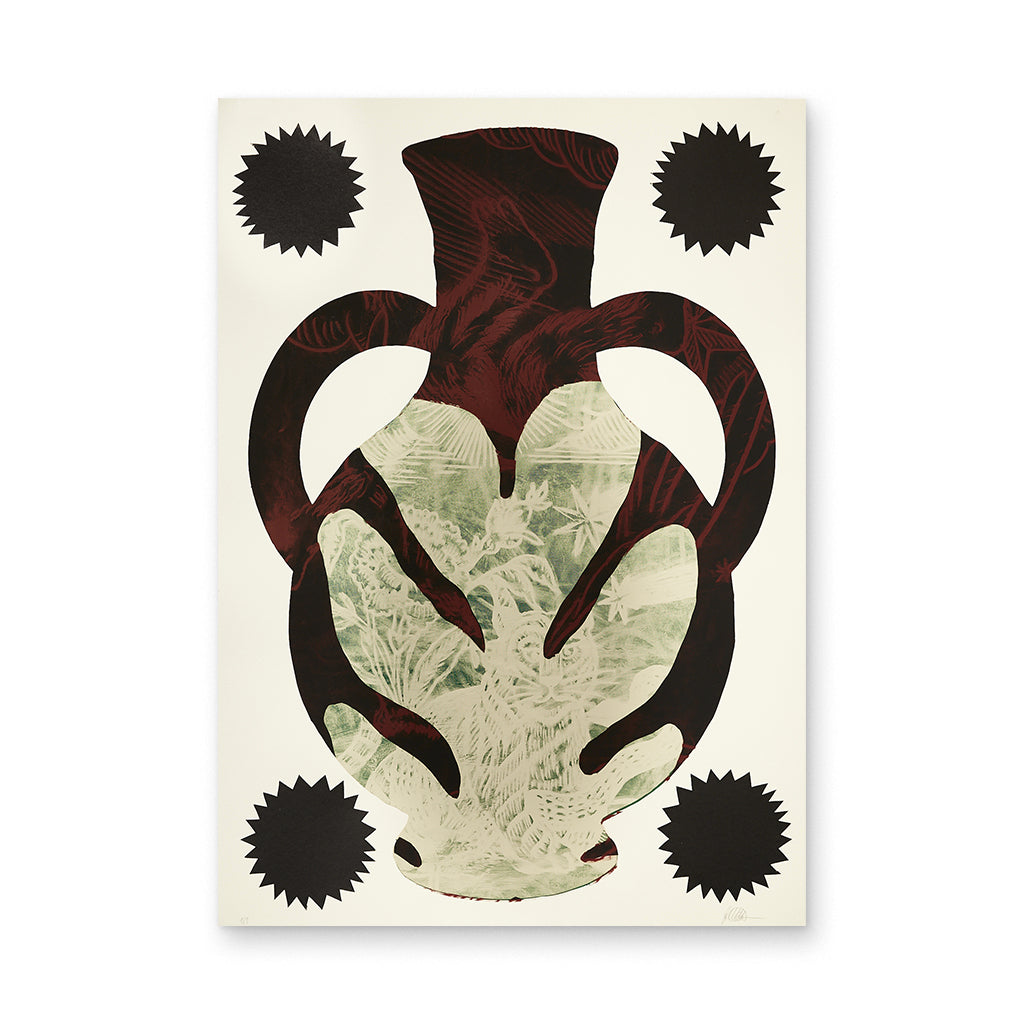 Matteo Giuntini 'Cocci IX': Screen print monotype.