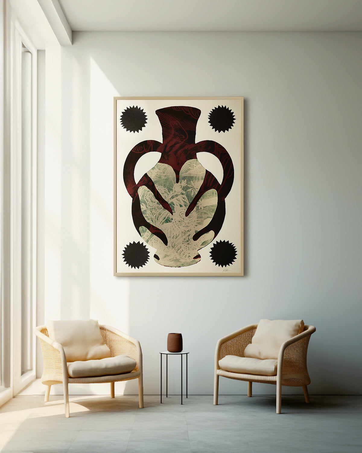 Cocci IX: Anthropomorphic figures, abstract.