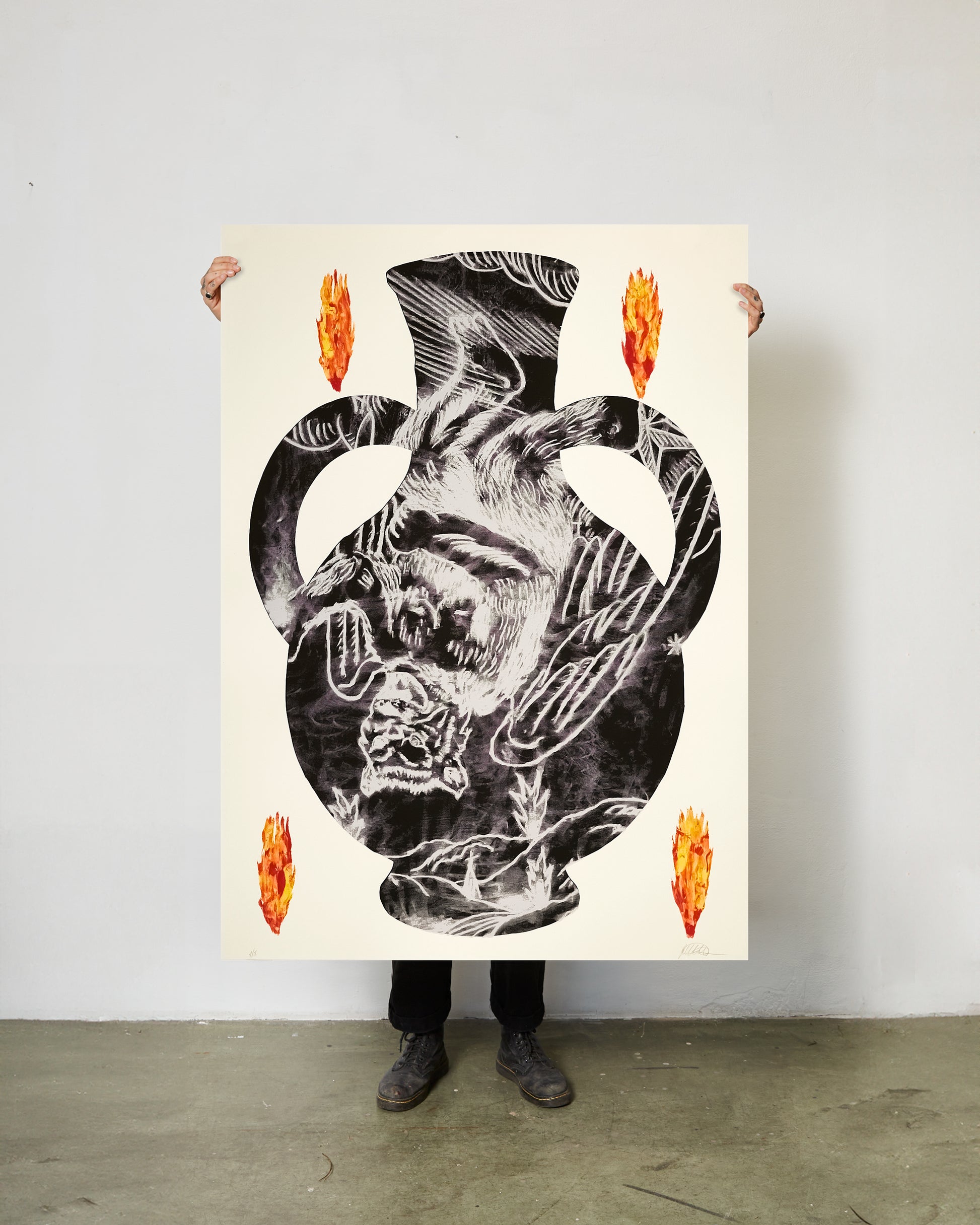 Unique art print: Metamorphosis theme.