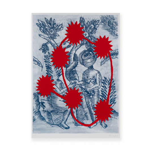 L'inganno (Blue) - Matteo Giuntini - Screen Print