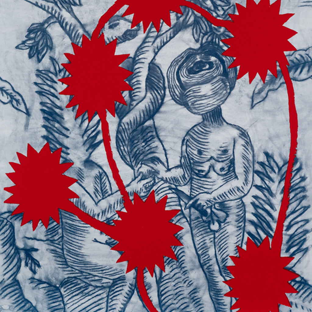 L'inganno (Blue) screen print by Matteo Giuntini