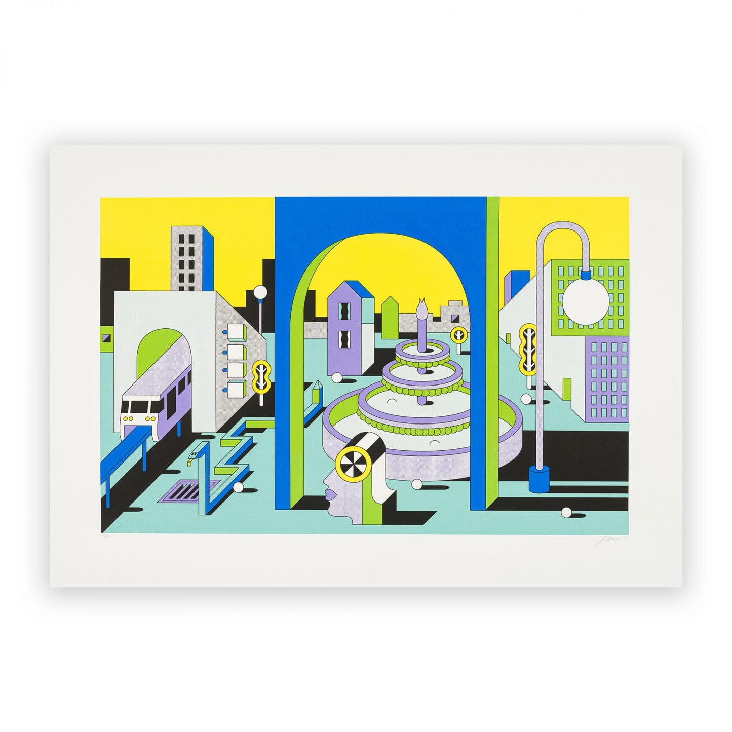 "This Must Be The Place" by Johan Moorman, screen print