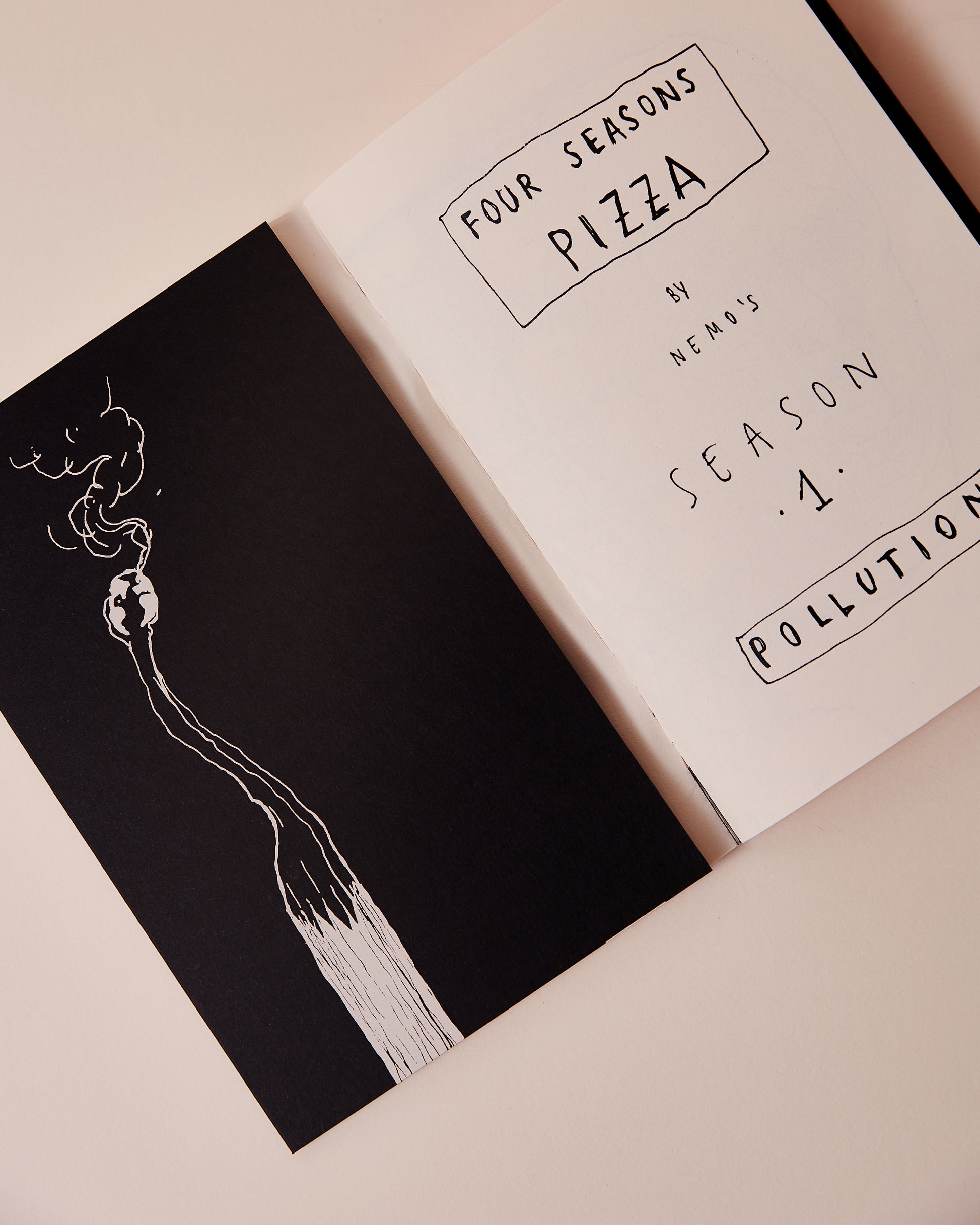 VARSIZINE #1 "Four Seasons Pizza: Pollution" by Nemo's, front page