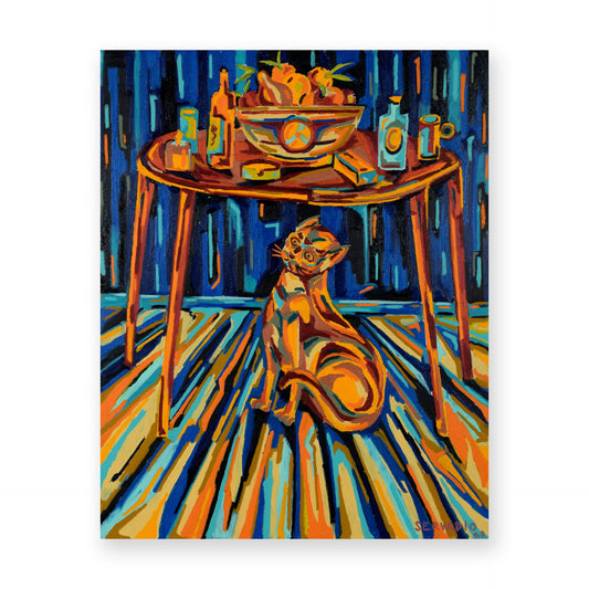 Servadio 'Before Dinner': Oil on canvas,