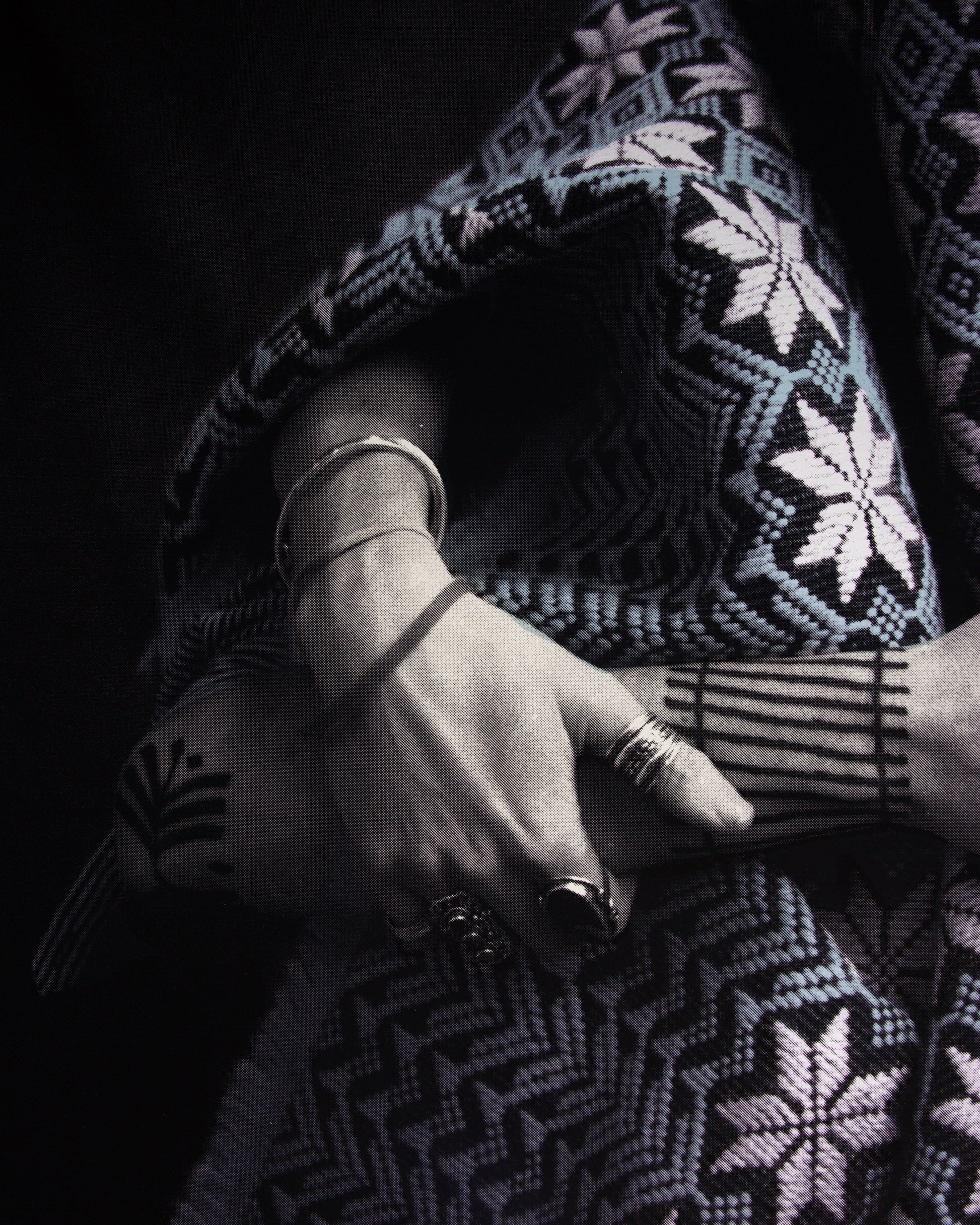 Screen print art: Follow Me Back to where we met.