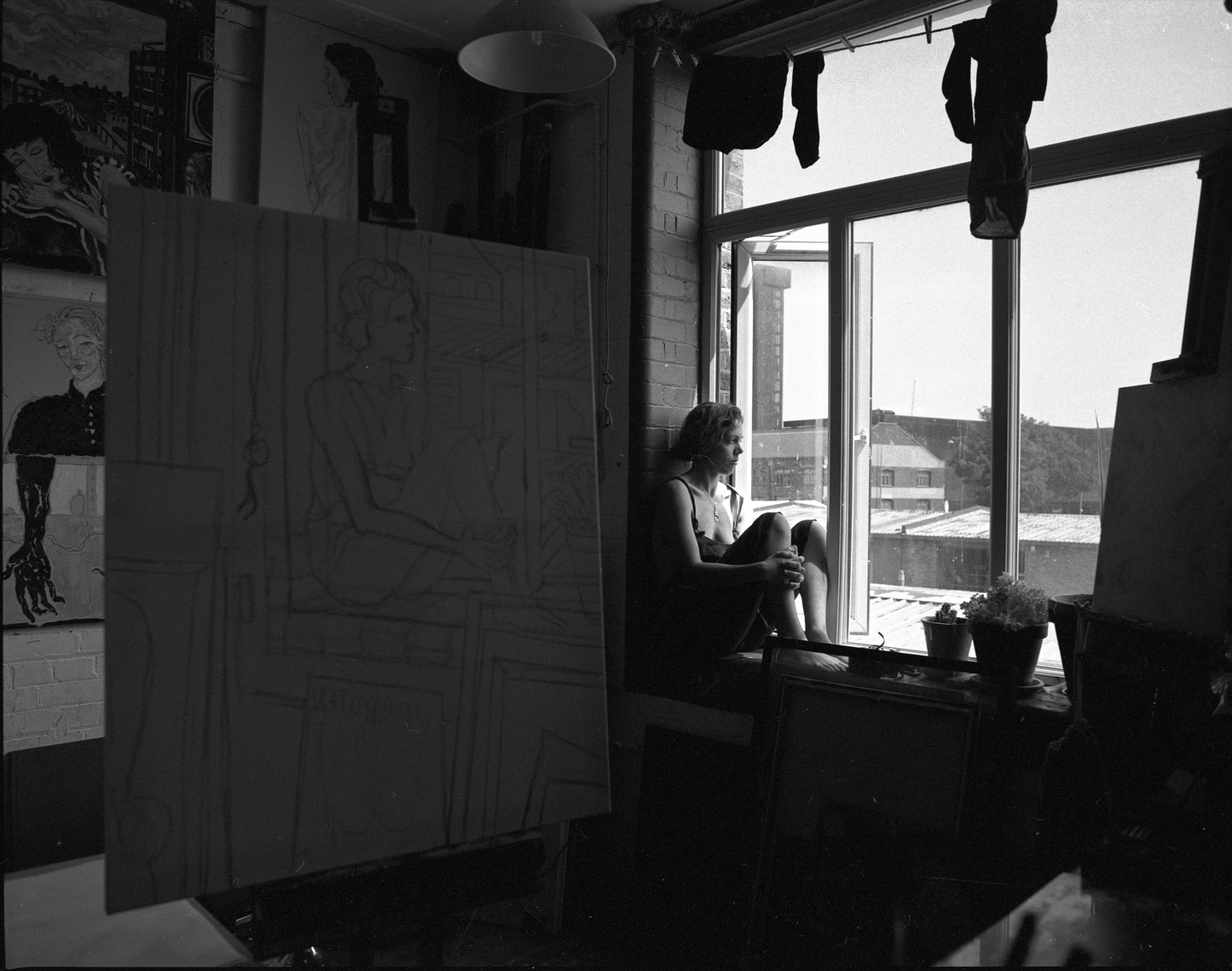 Sleep here. I will make you coffee in the morning