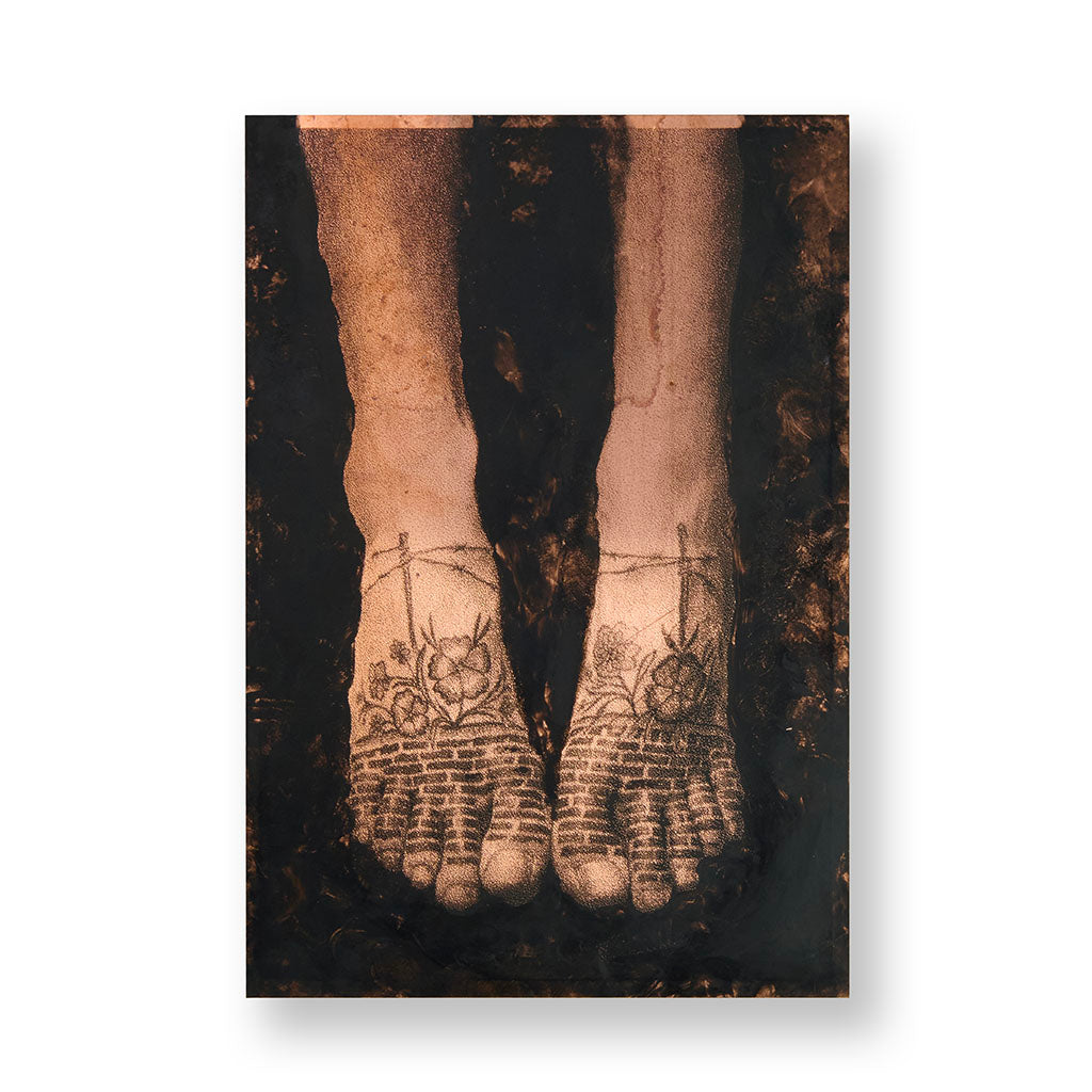 "To Forget Six" by Michele Servadio, mixed techniques on copper plate