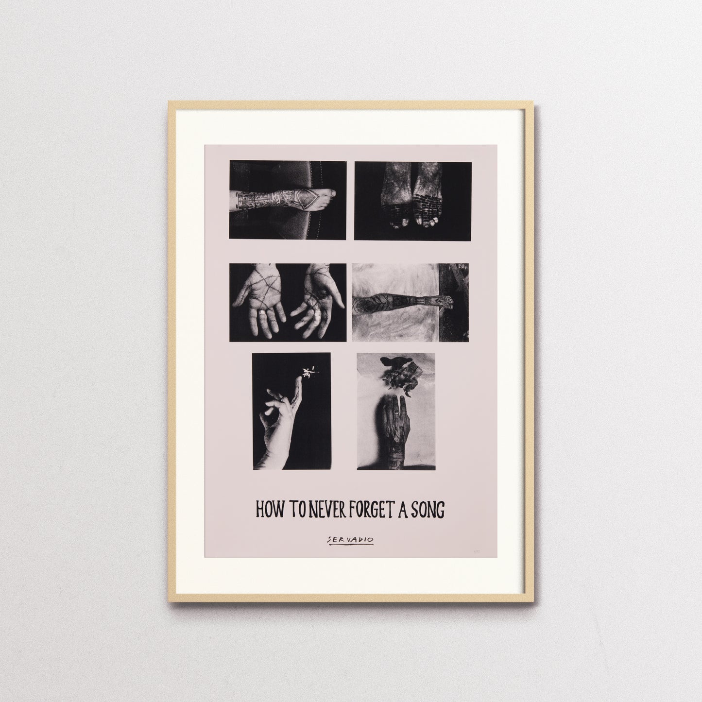 To Forget - Studio II - Michele Servadio, screen print with wooden frame