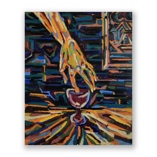 Touching Wounds by Michele Servadio, oil on canvas