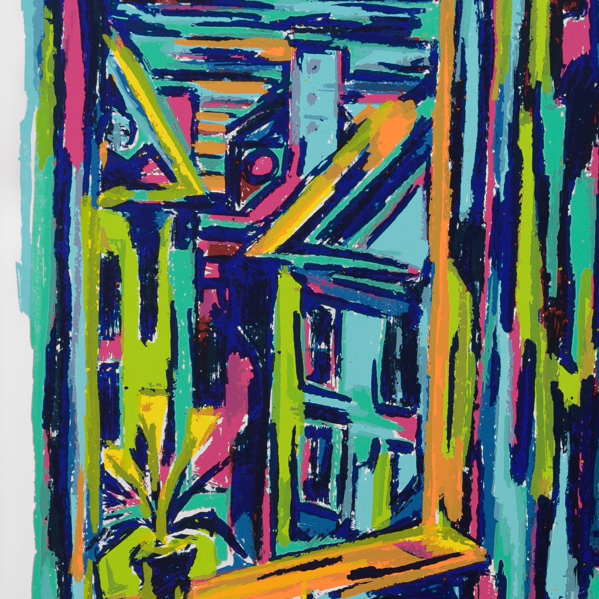 Michele Servadio artwork: Expressionist, modern print.