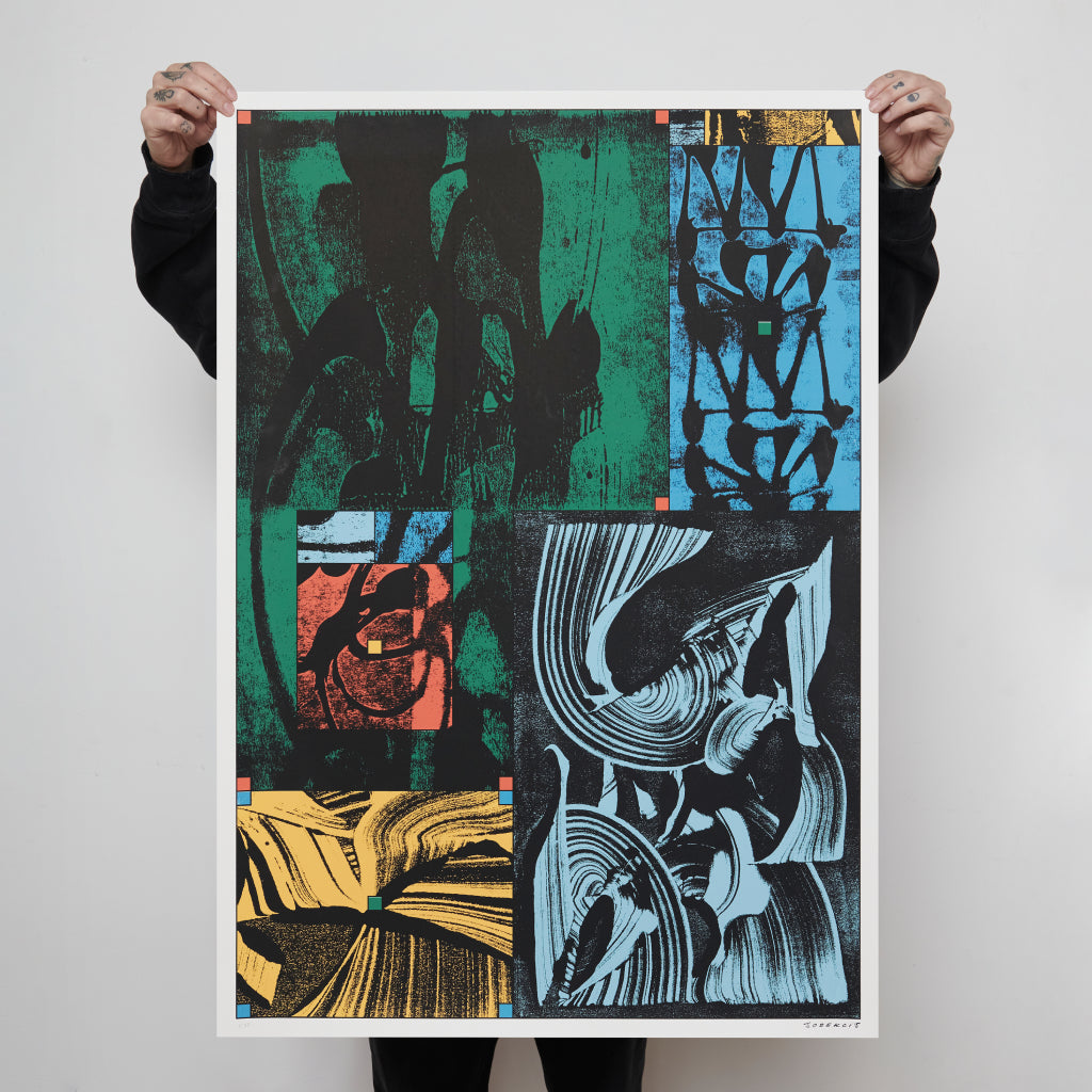 SK-VA-25 print: 6-layer screen print, unique.