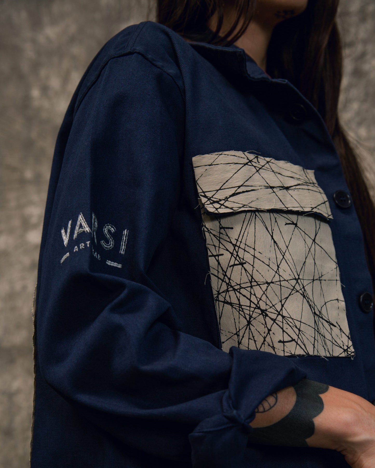 Tellas Jacket detail. From Workwear collection by Varsi.