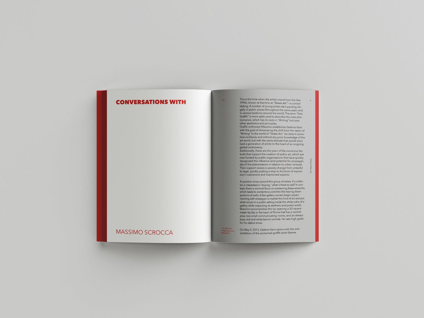 Galleria Varsi book, a conversation with Massimo Scocca