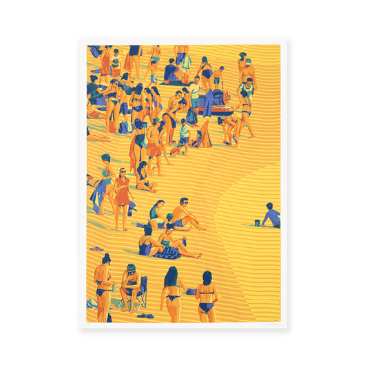Matth Pommier 'ERG': Screen print, dreamlike world.