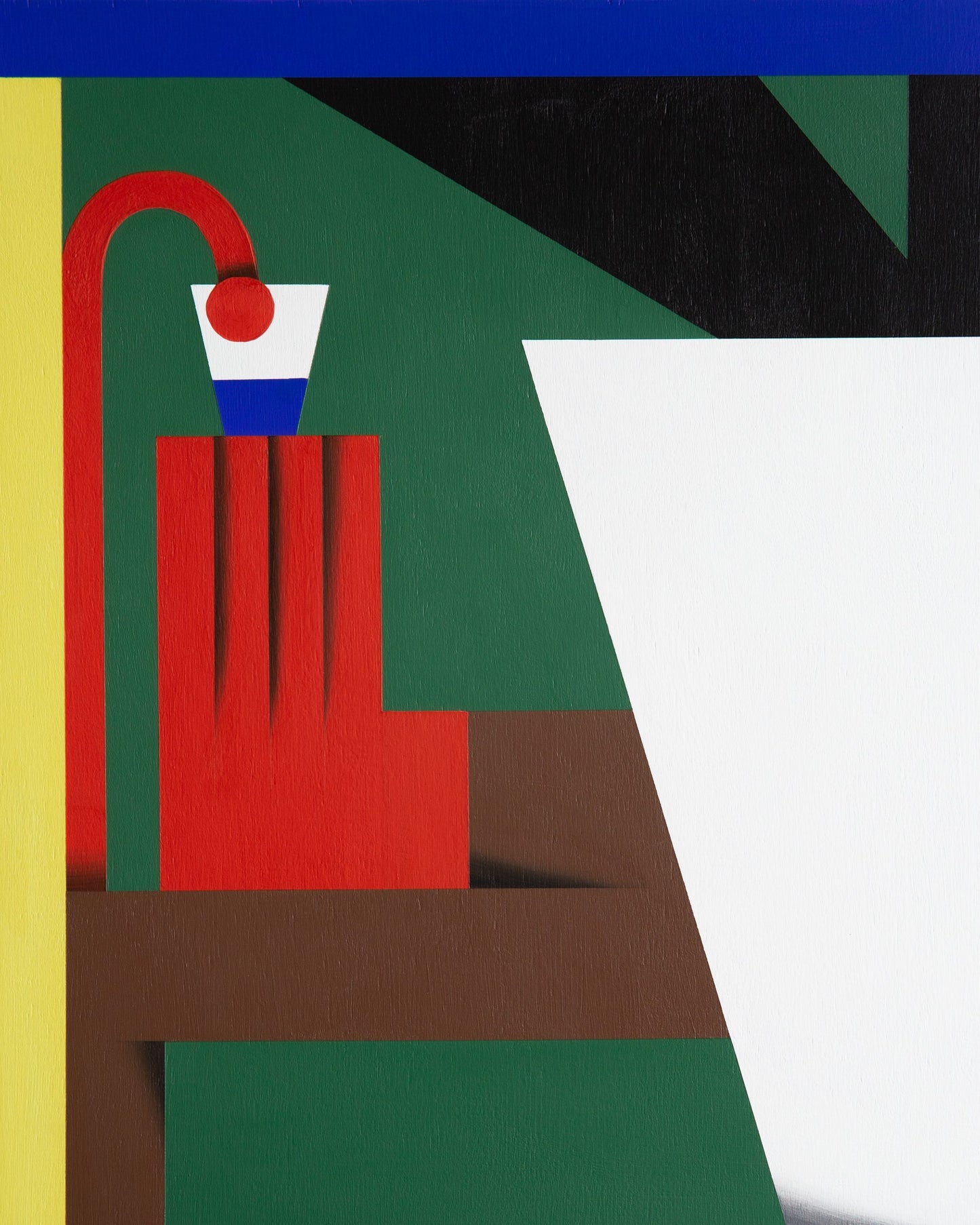 "Trinken" by ZEBU, acrylic on wood, no frame