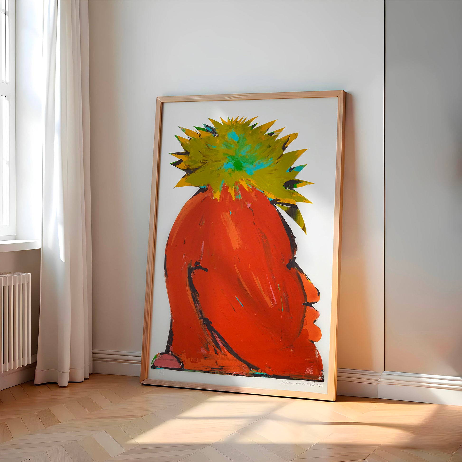 Run Coconut head artwork at Galleria Varsi