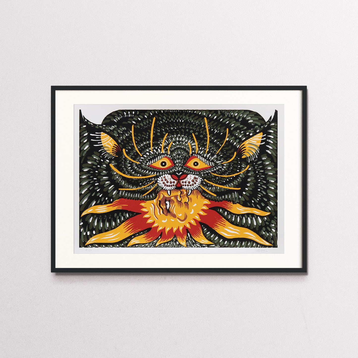 Gatta Alchemica with black frame