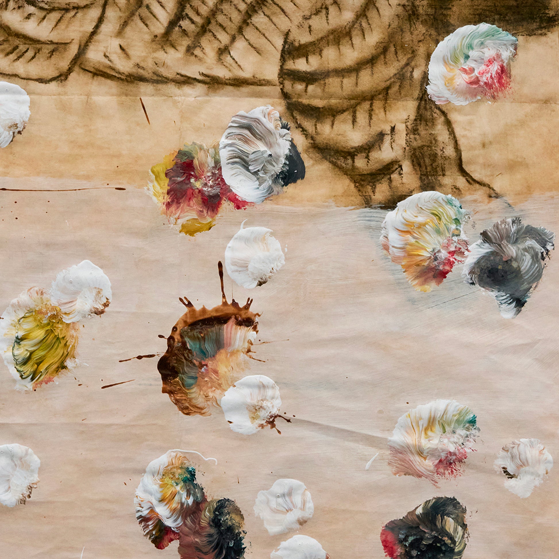 Appunti Inutili XVIII Mixed media on wax paper