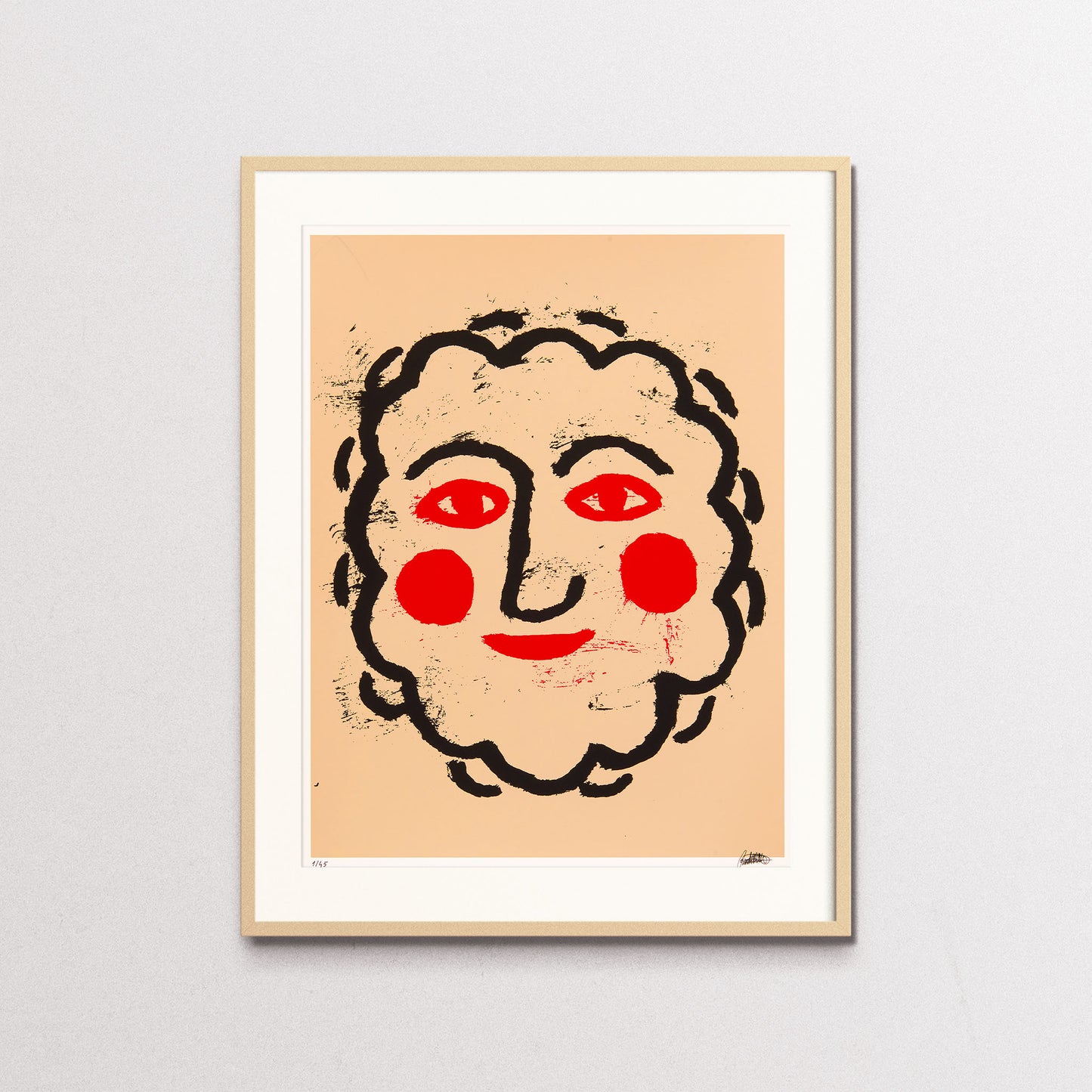 Giovanni, serigrafia di Matteo Giuntini, wooden frame. Galleria Varsi.