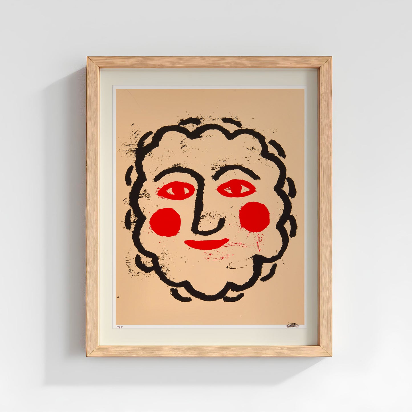 Giovanni, serigrafia di Matteo Giuntini, wooden frame. 